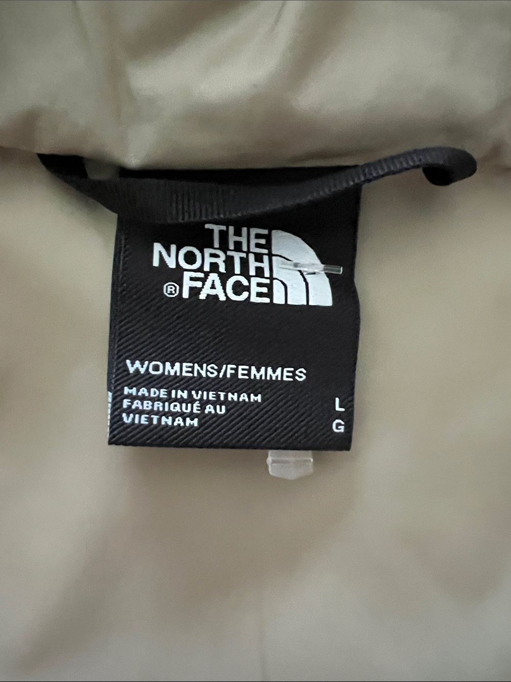 NWT North Face Women's CSPK Hooded Down Puffer Insulated Jacket in Flax Sz Large - Picture 8 of 8